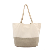 Natural Cotton Canvas Bags Sustainable Linen Tote Bag Foldable Reusable Shopping Bag